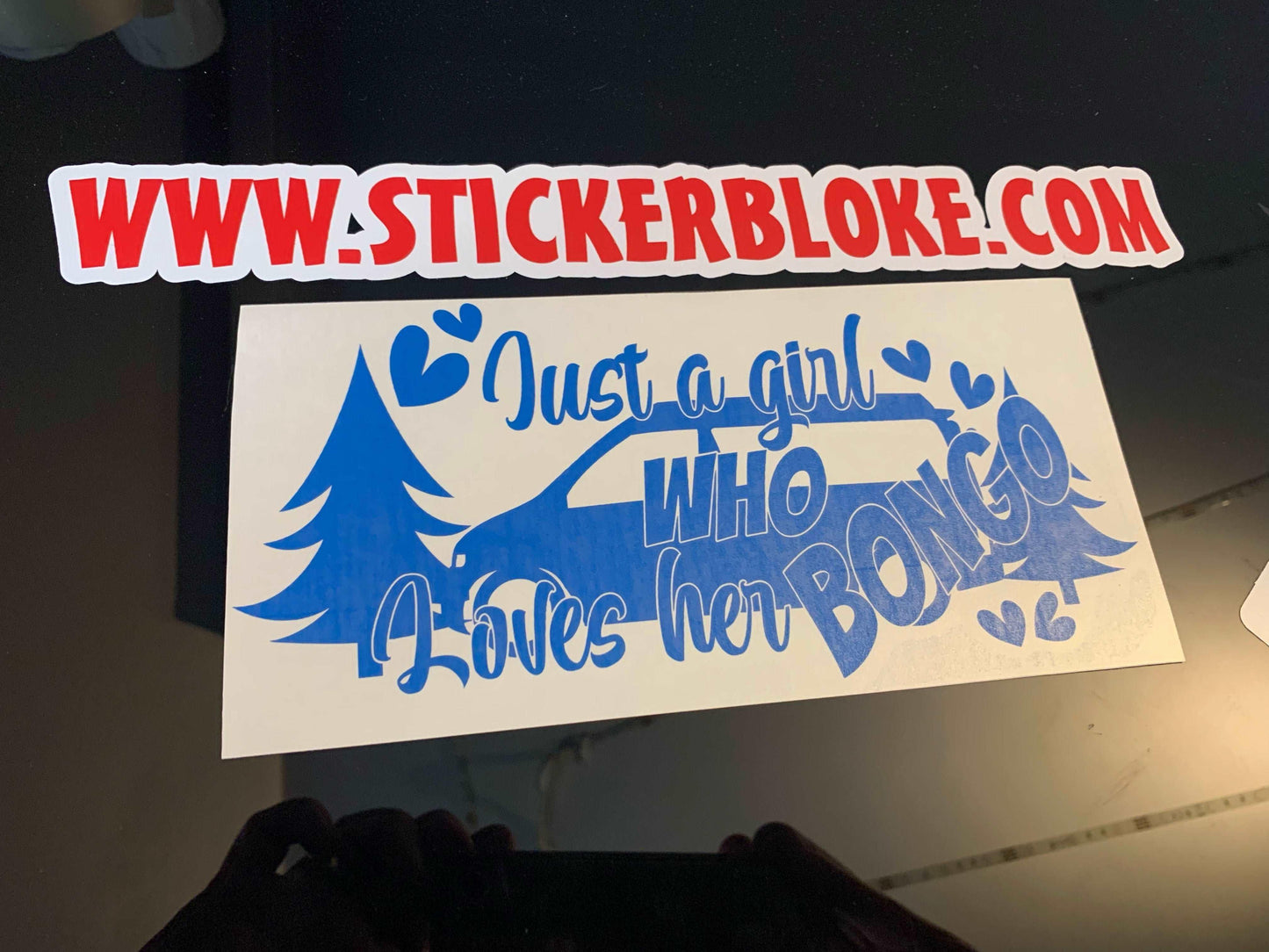 Copy of JUST A GIRL WHO LOVES HER BONGO STICKER