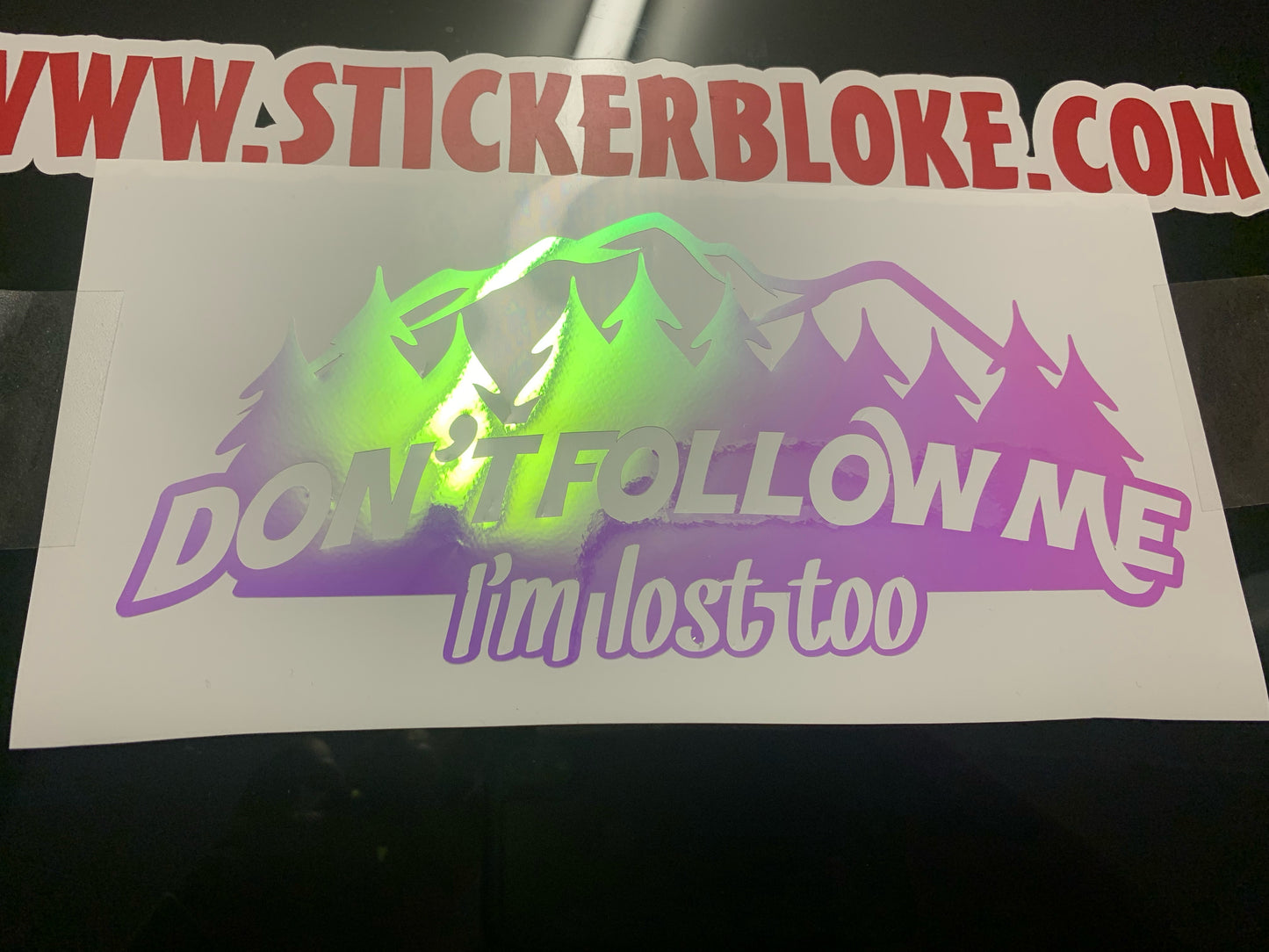 DONT FOLLOW ME IM LOST TOO STICKER