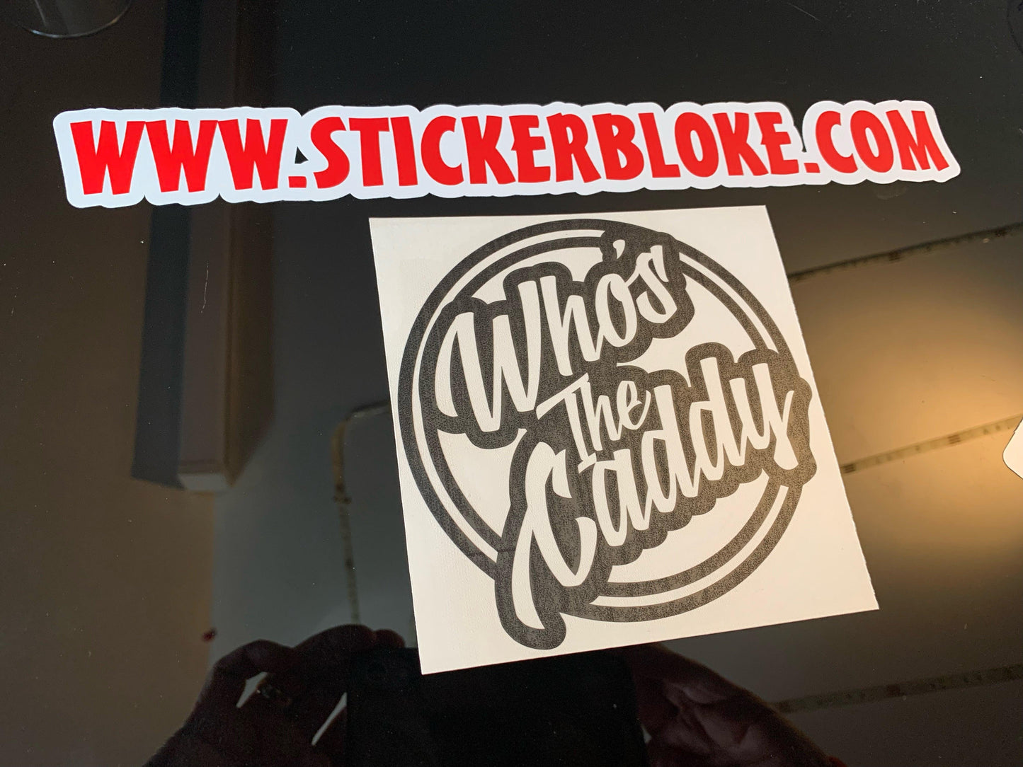 WHOS THE CADDY STICKER