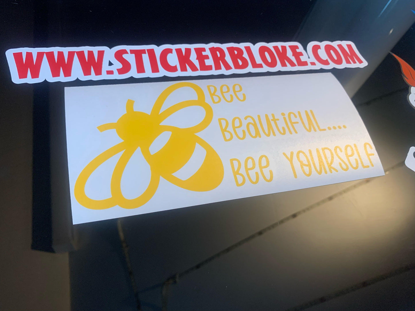 BEE BEAUTIFUL BEE YOURSELF STICKER