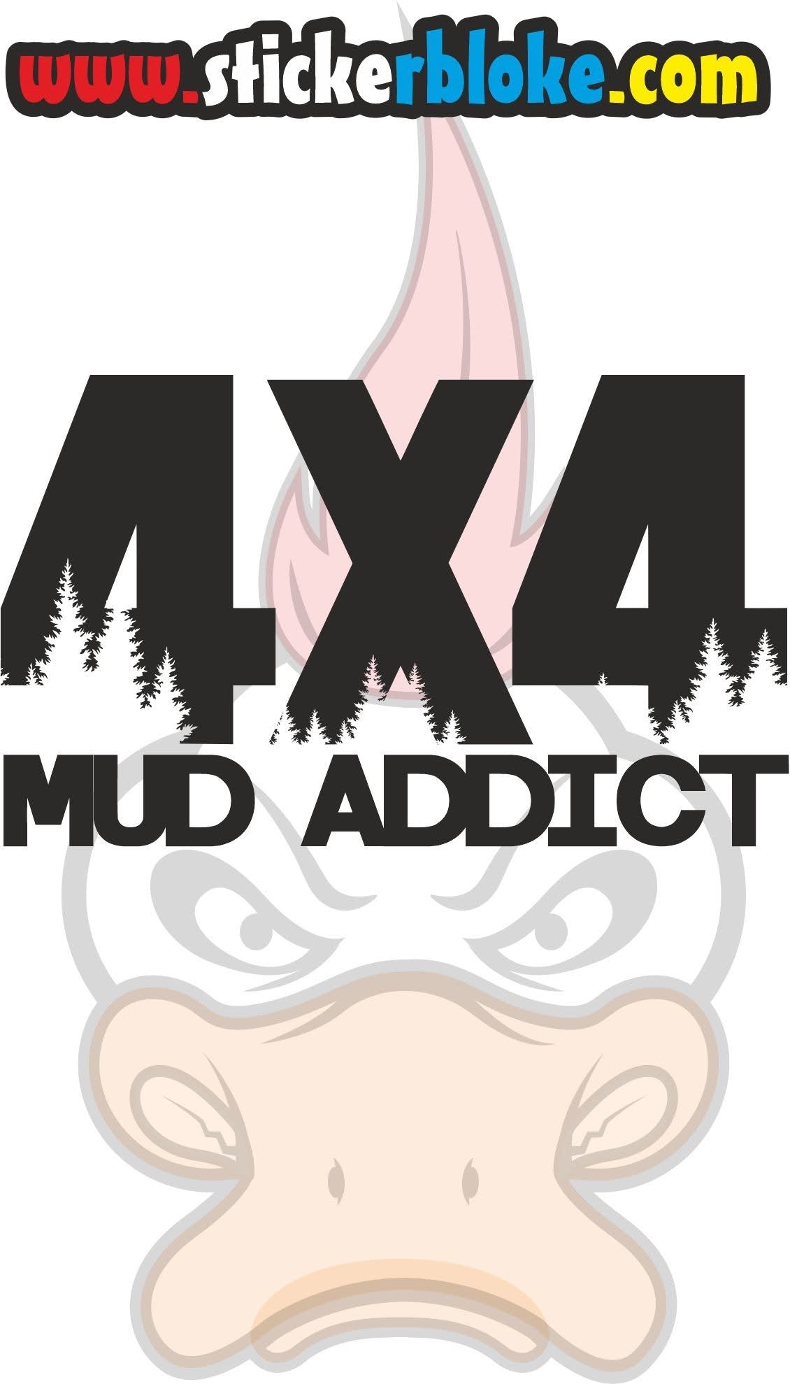 4X4 MUD ADDICT STICKER
