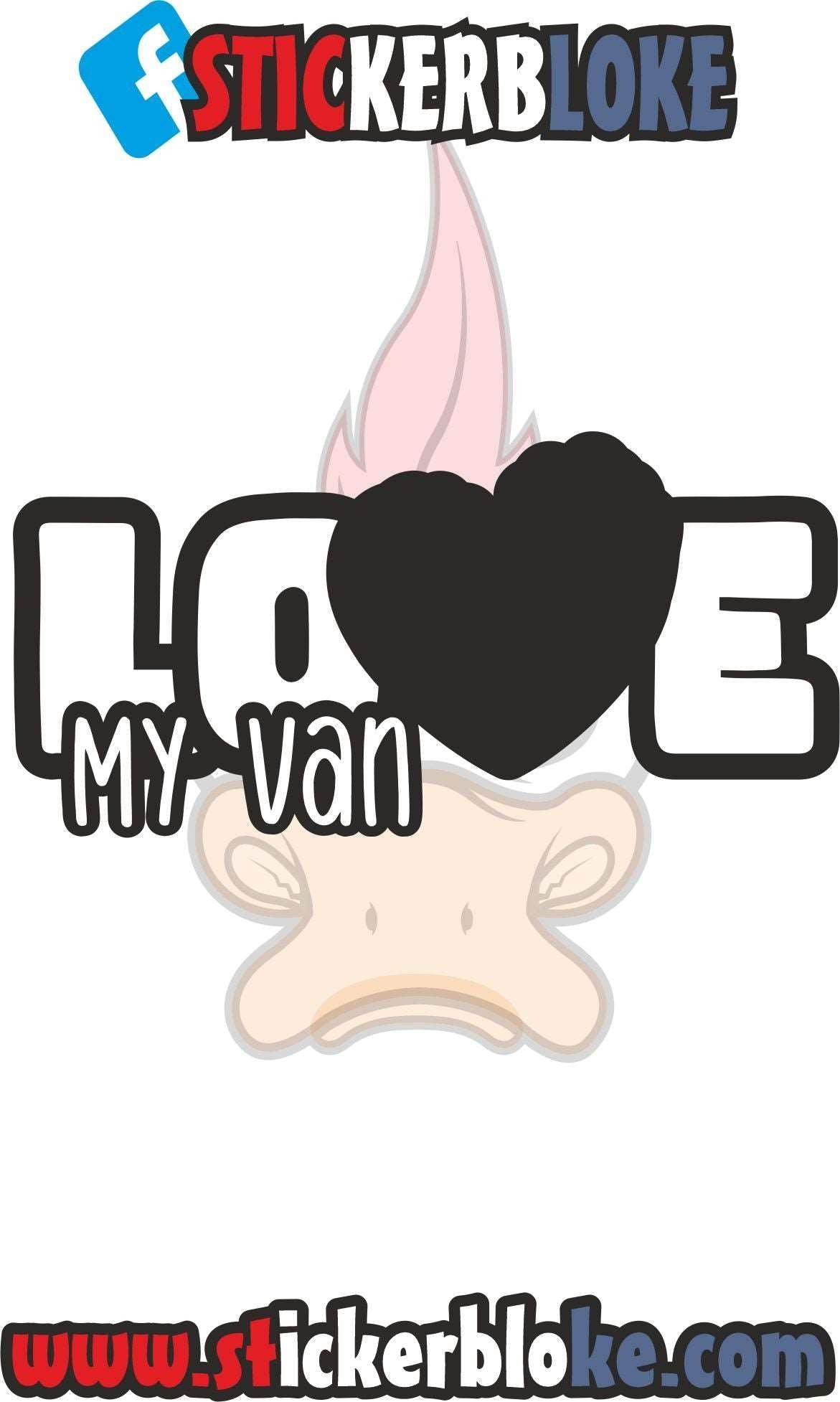 LOVE MY VAN STICKER