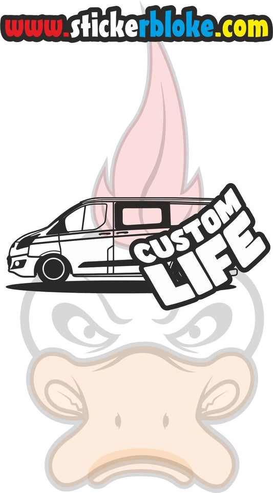 CUSTOM LIFE VAN STICKER