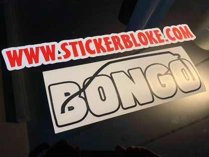 BONGO WORD WITH OUTLINE