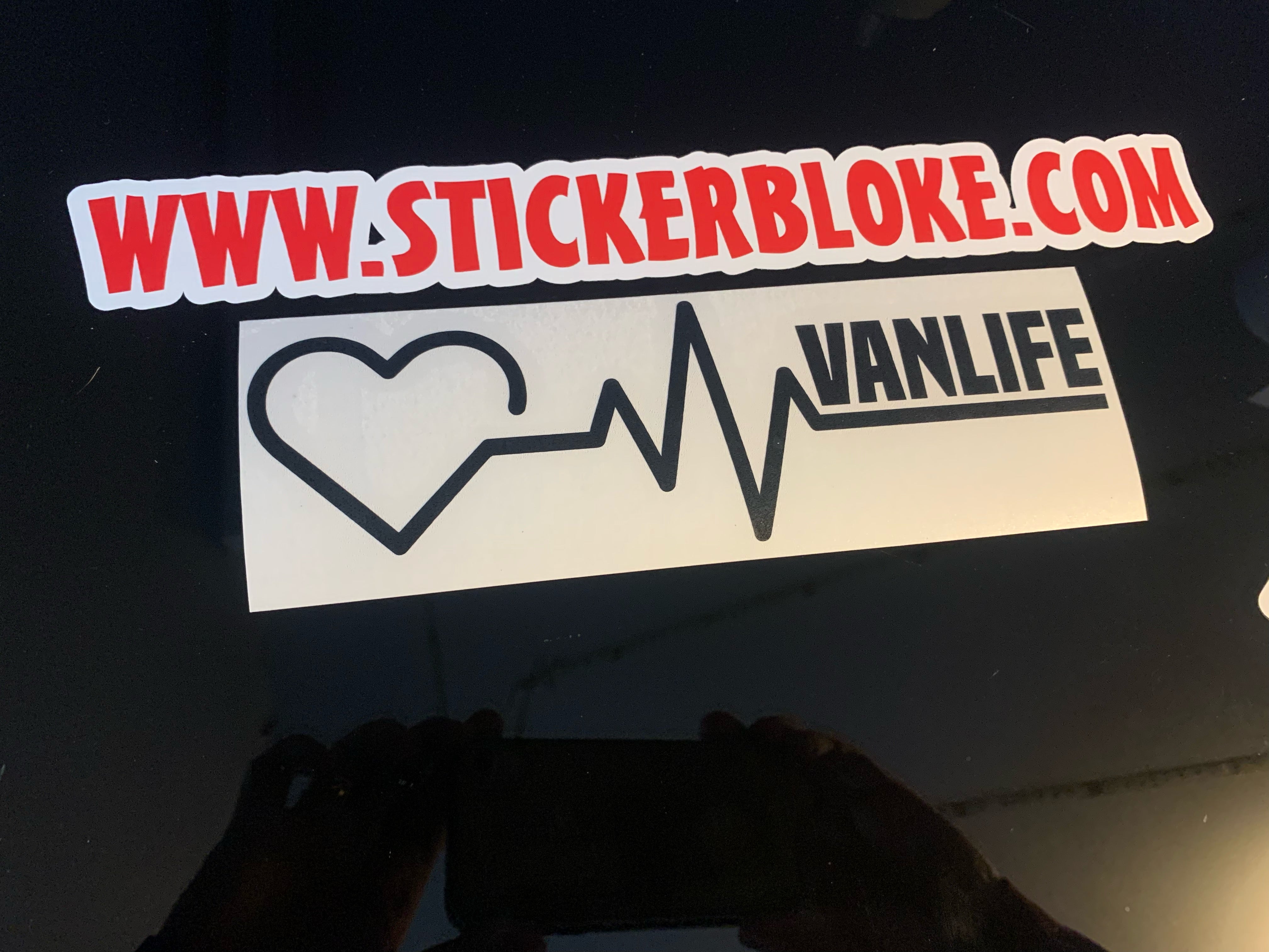 HEART BEAT VANLIFE FLATLINE STICKER – STICKERBLOKE