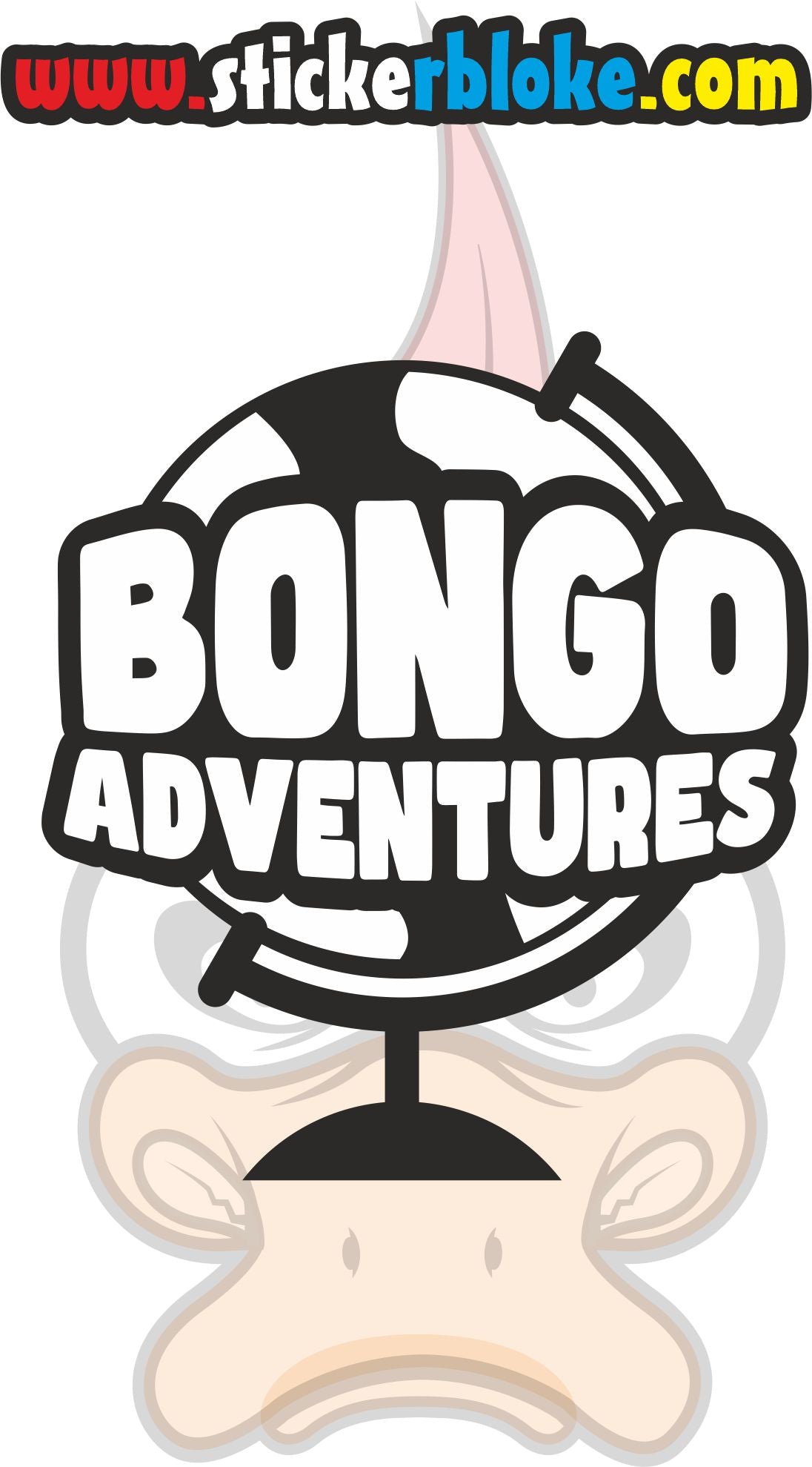 BONGO ADVENTURES STICKER GLOBE