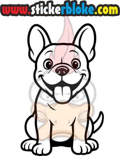 FRENCH BULLDOG CARTOON DOG STICKER