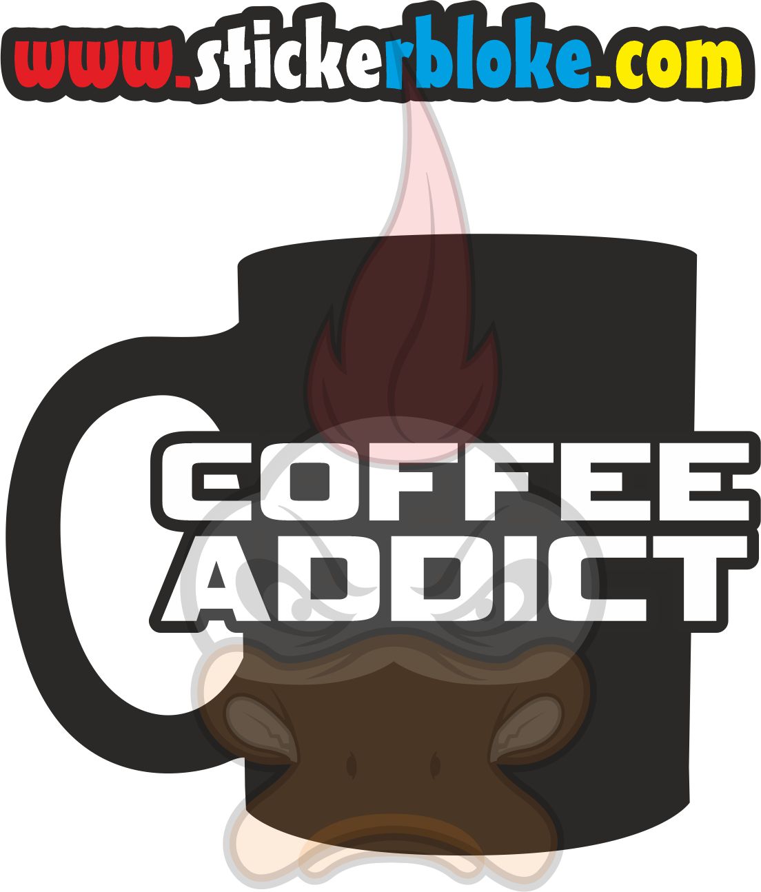 COFFEE ADDICT STICKER