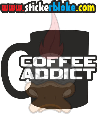 COFFEE ADDICT STICKER