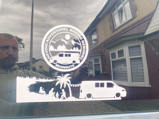 VAN SCENE PERSONALISED STICKER CONTACT ME VIA FACEBOOK