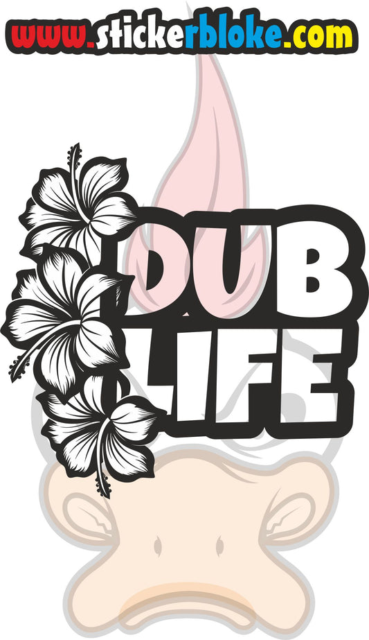 DUB LIFE HIBISCUS STICKER