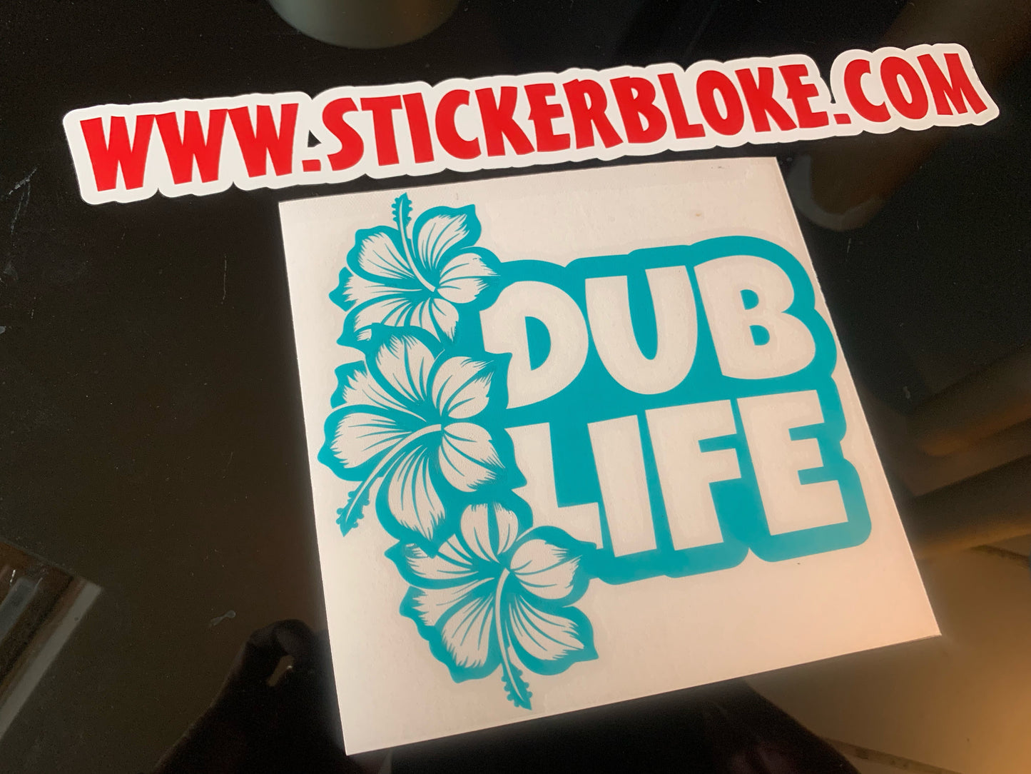 DUB LIFE HIBISCUS STICKER