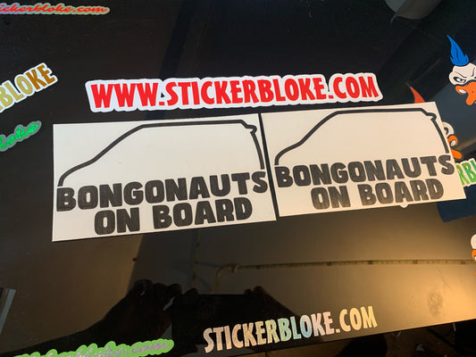 BONGONAUTS ON BOARD STICKER