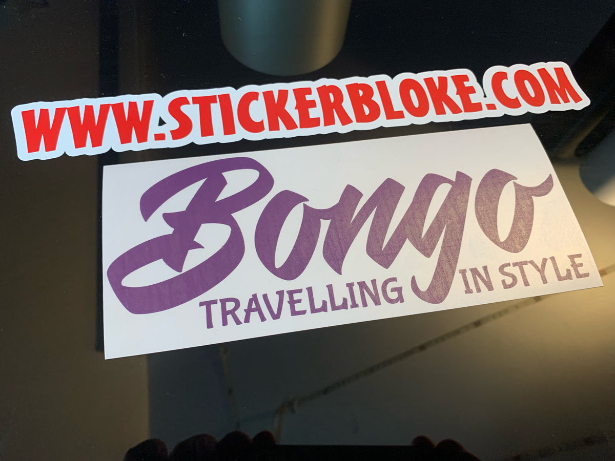 Bongo Sticker Design BONGO TRAVELLING IN STYLE STICKER – STICKERBLOKE