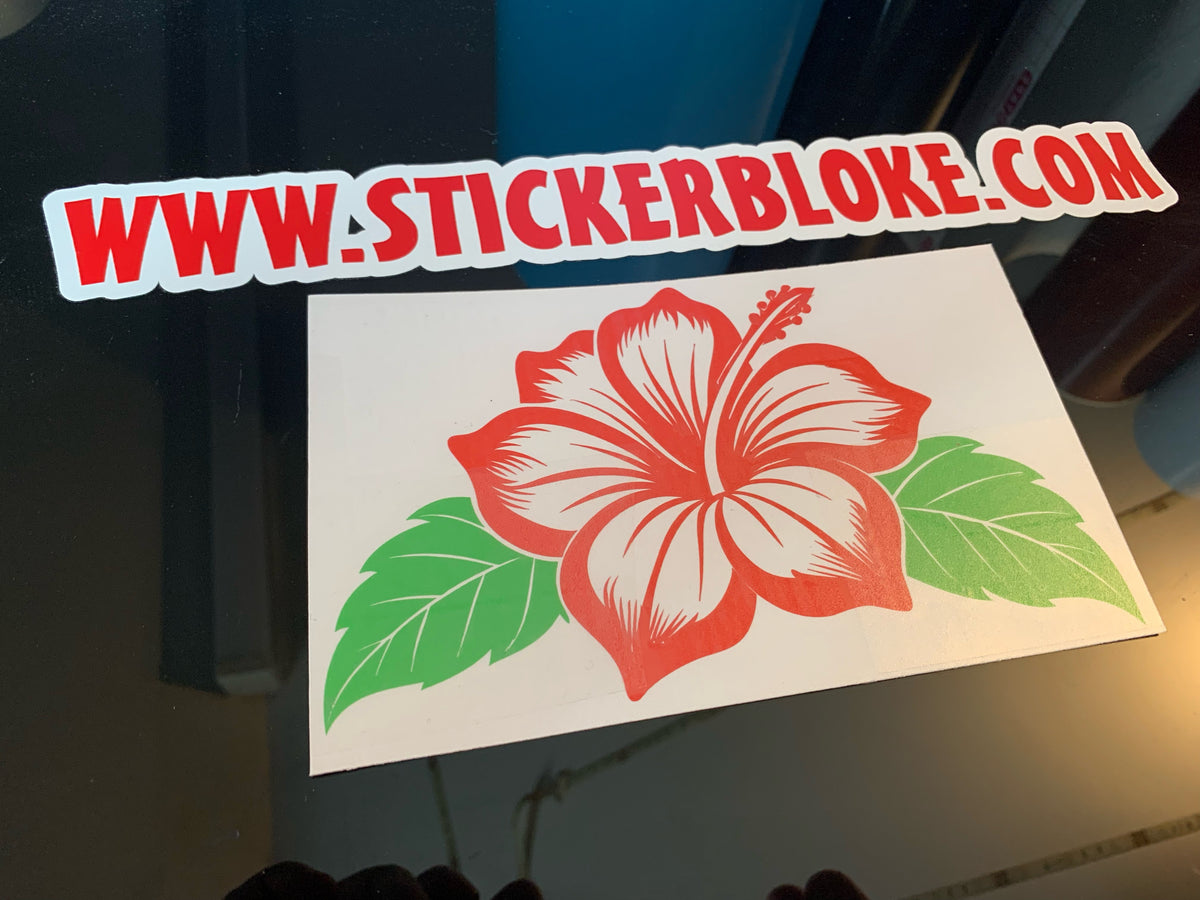 Hibuscus Sticker HIBISCUS FLOWER STICKER – STICKERBLOKE