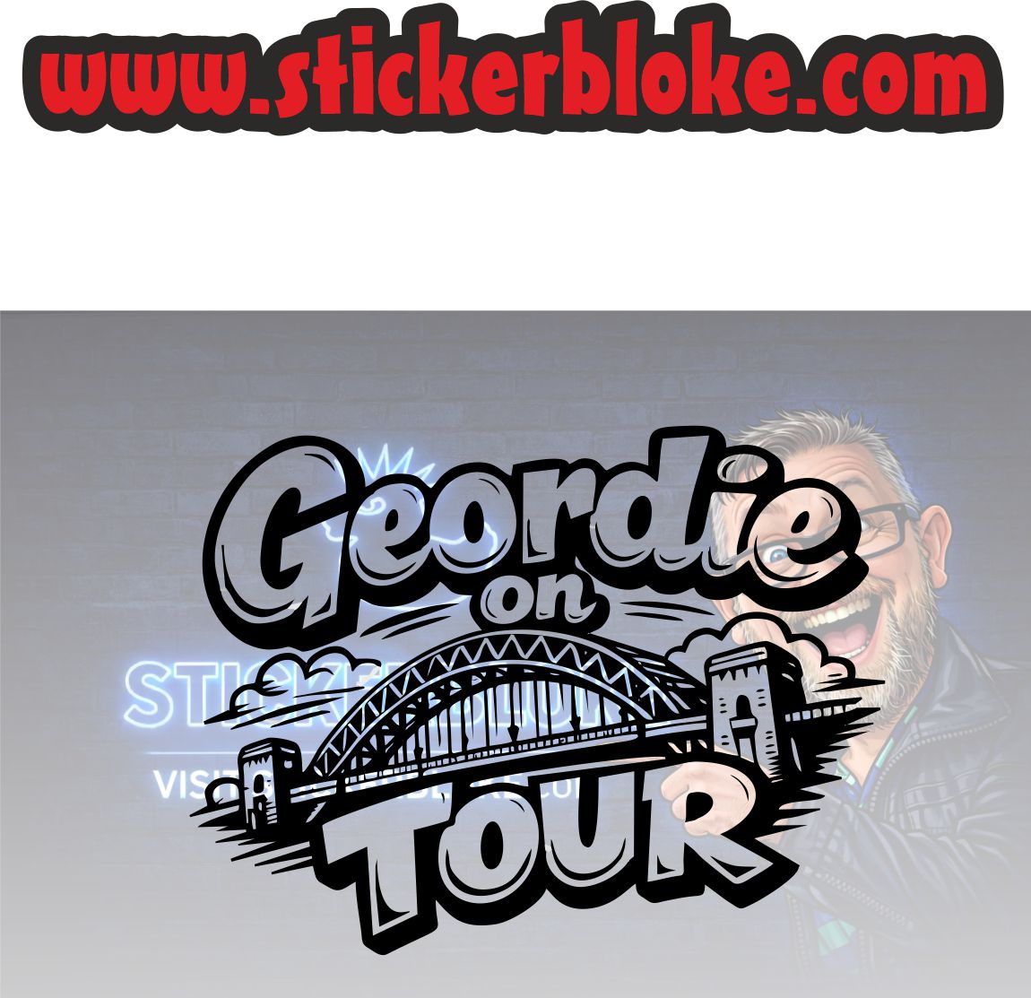 GEORDIE ON TOUR TYNE BRIDGE