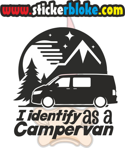 I IDENTIFY AS A CAMPERVAN T6 STICKER