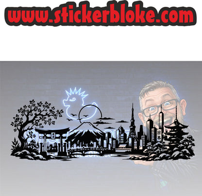 JAPANESE SKYLINE SCENE