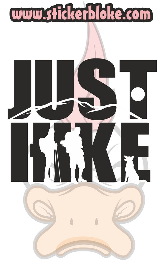 JUST HIKE STICKER