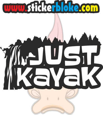 JUST KAYAK WATERFALL STICKER