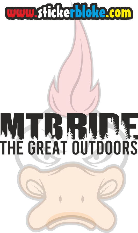 MTB RIDE THE GREAT OUTDOORS STICKER