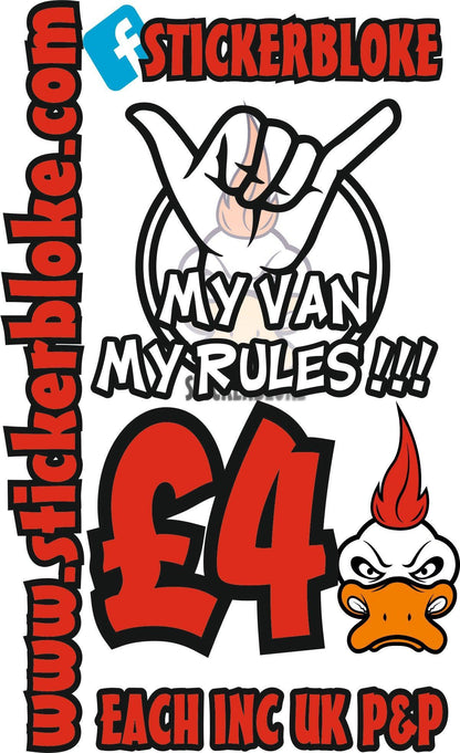 MY VAN MY RULES - STICKERBLOKE