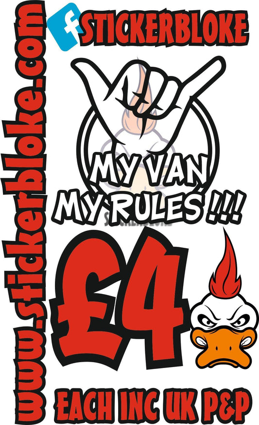 MY VAN MY RULES - STICKERBLOKE