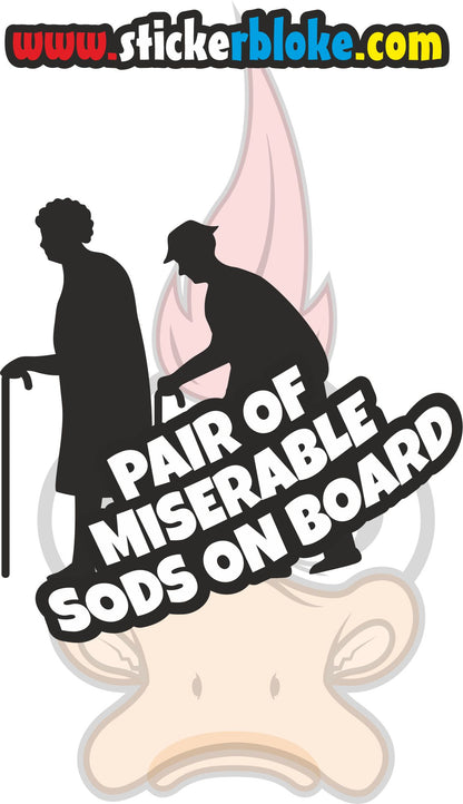PAIR OF MISERABLE SODS ON BOARD