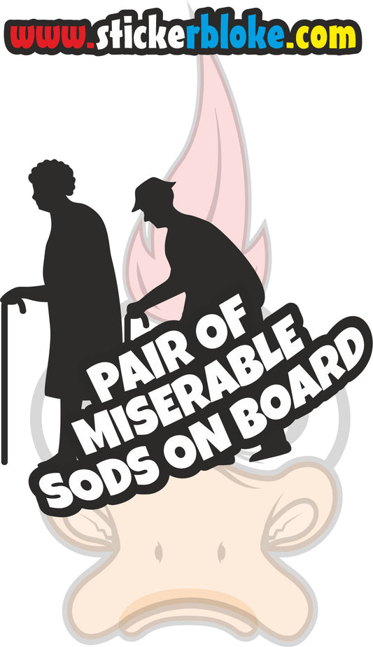 PAIR OF MISERABLE SODS ON BOARD
