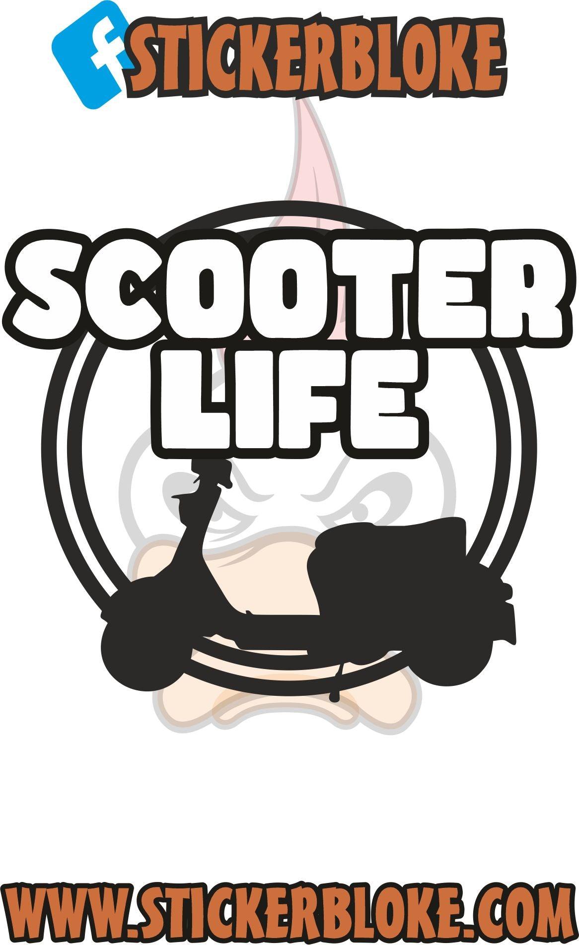 SCOOTER LIFE STICKER – STICKERBLOKE