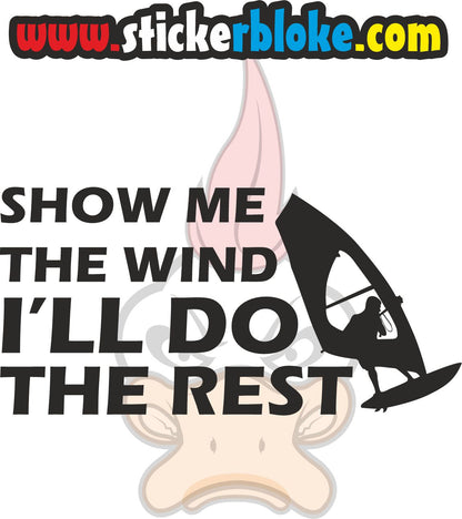 SHOW ME THE WIND ILL DO THE REST WINDSURFER