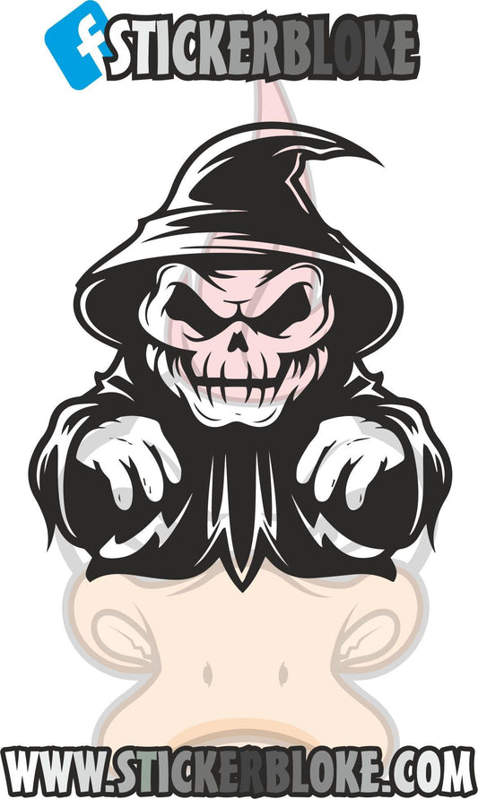 SKELETON WITCH CHARACTER STICKER