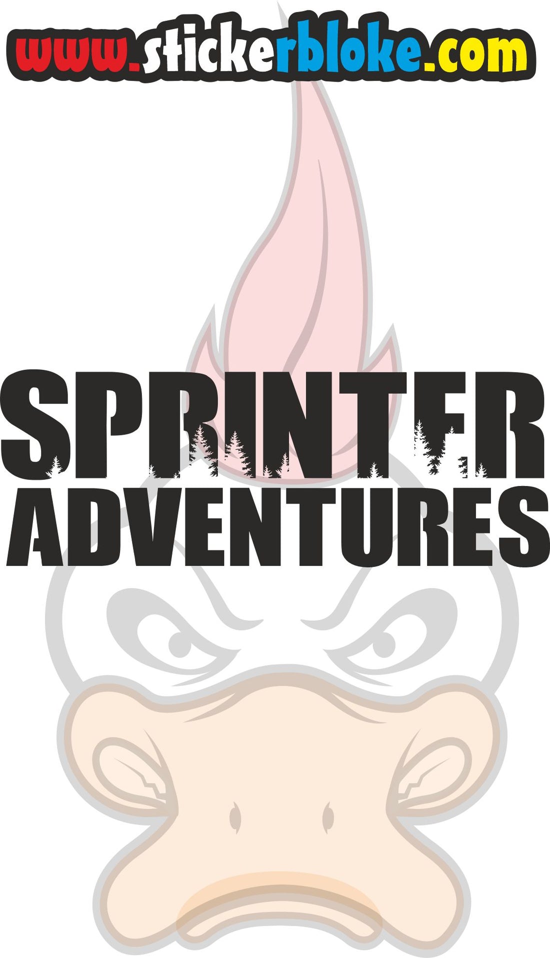SPRINTER ADVENTURES STICKER – STICKERBLOKE
