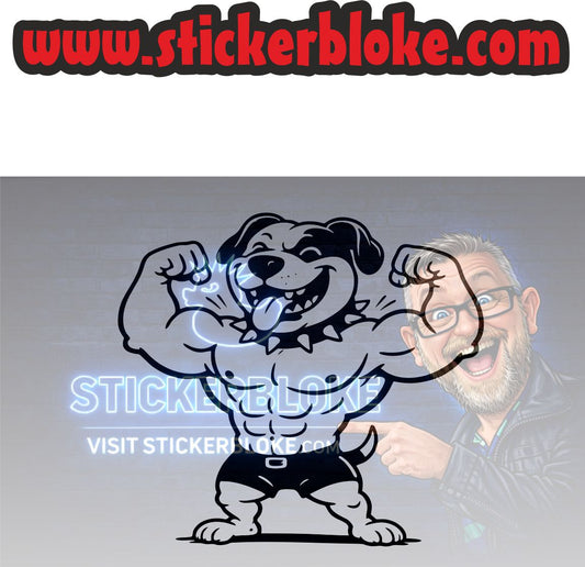 STAFFORDSHIRE TERRIER FLEXING MUSCLES