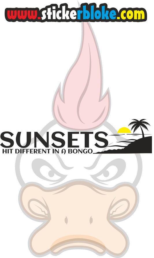 SUNSETS HIT DIFFERENT IN A BONGO