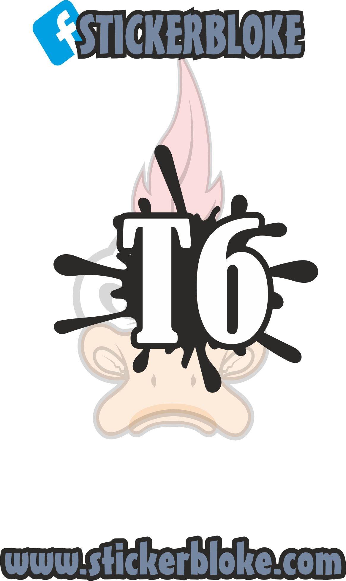 T6 SPLAT STICKER – STICKERBLOKE
