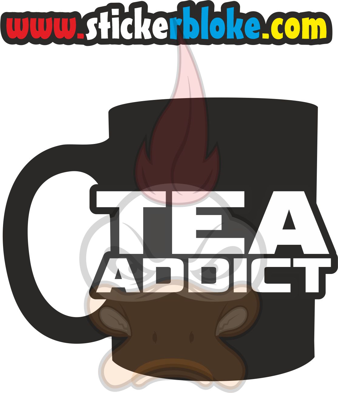 TEA ADDICT STICKER
