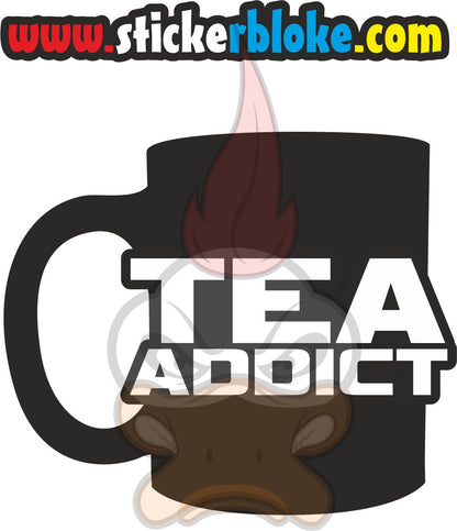 TEA ADDICT STICKER