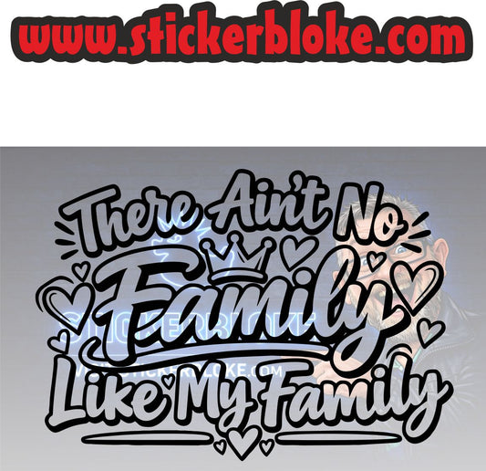 THERE AINT NO FAMILY LIKE MY FAMILY
