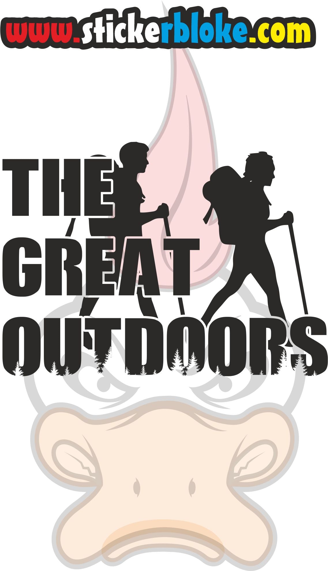 THE GREAT OUTDOORS WALKERS STICKER – STICKERBLOKE