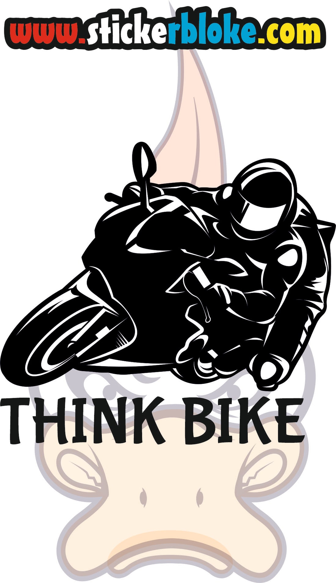 THINK BIKE STICKER – STICKERBLOKE