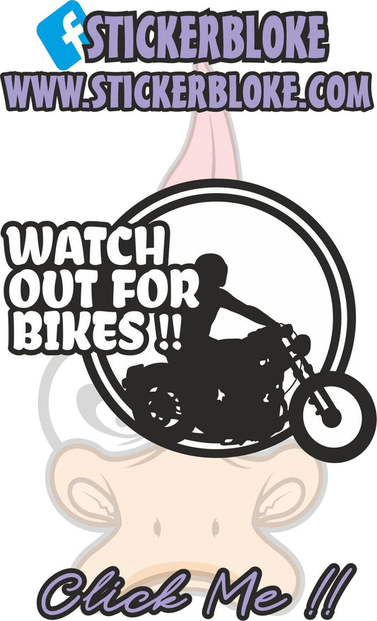 WATCH OUT FOR BIKES STICKER