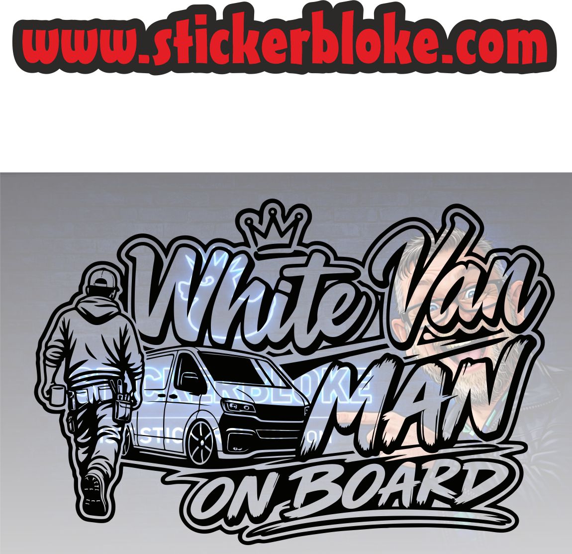 WHITE VAN MAN ON BOARD