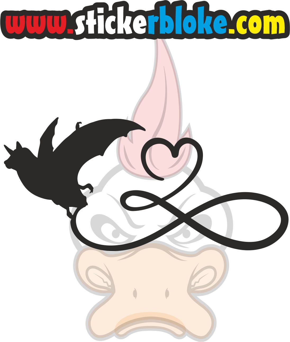 BAT FLYING WITH HEART