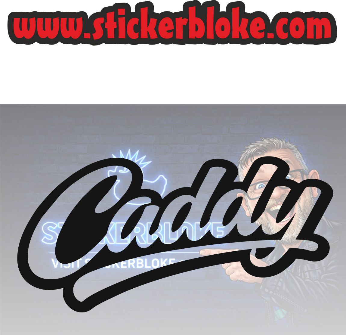 CADDY WORD – STICKERBLOKE