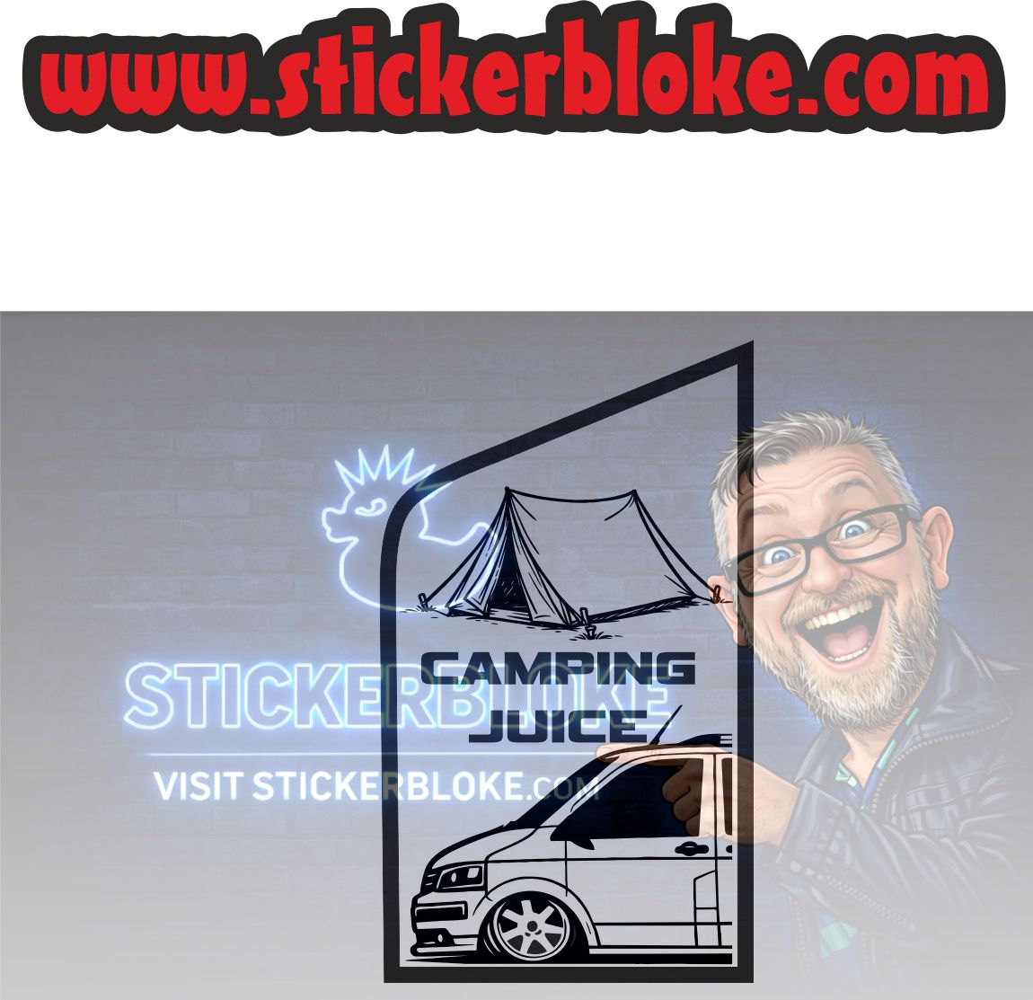 CAMPING JUICE T5 FUEL FLAP STICKER