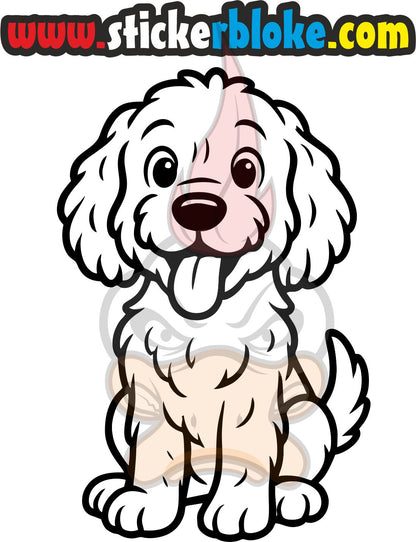 COCKAPOO CARTOON DOG STICKER