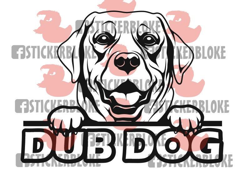 DUB DOG LABRADOR – STICKERBLOKE