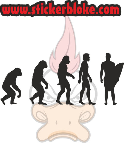 EVOLUTION OF MAN SURFER MALE