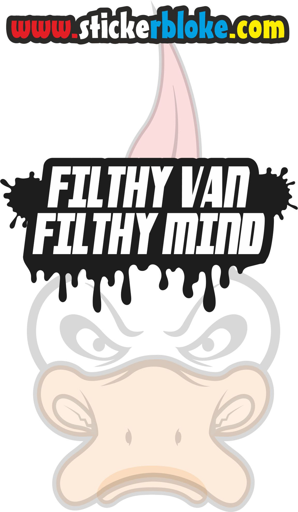 FILTHY VAN FILTHY MIND STICKER – STICKERBLOKE